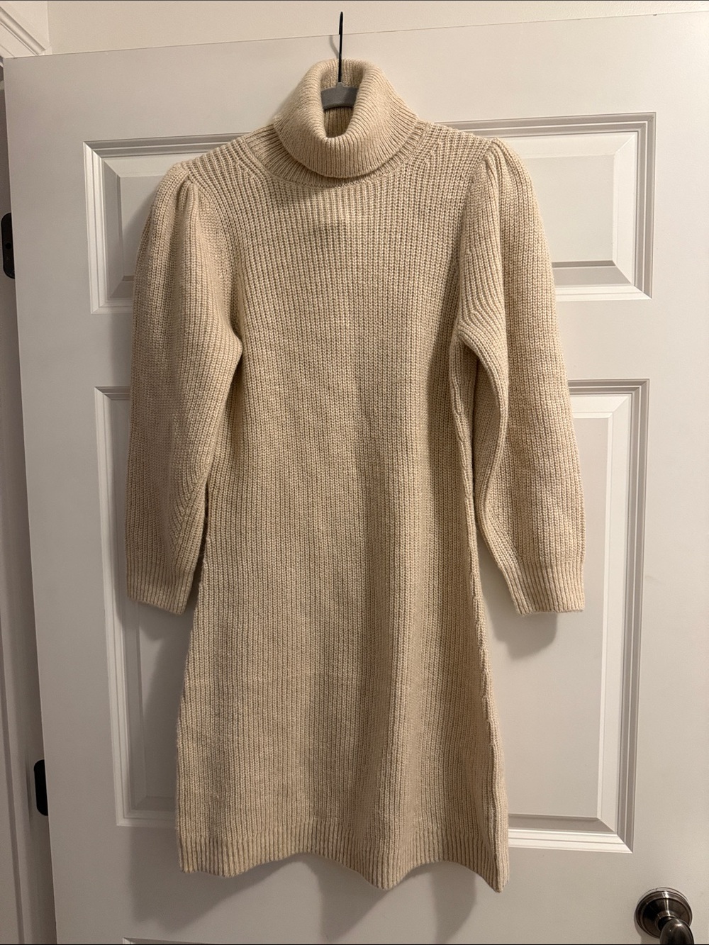 J. Crew Cream Turtleneck Sweater Dress